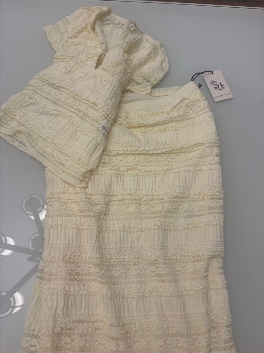 Sincerely Jules Cream Skirt Set